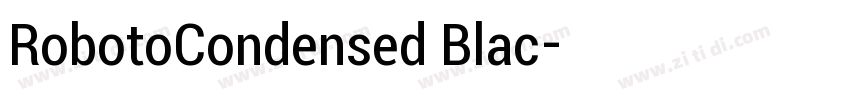 RobotoCondensed Blac字体转换